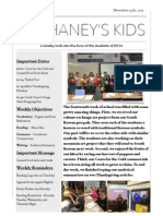 Mr. Haney's Week 14 Newsletter