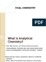 ANALYTICAL CHEMISTRY Lecture1 (2012)