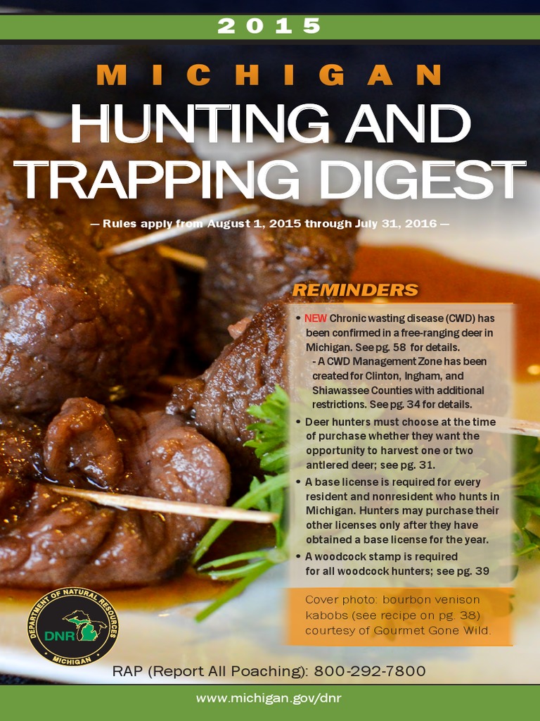 2015 Michigan Hunting and Trapping Digest 461177 7 Handgun Deer Hunting
