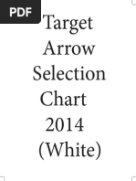 2014 Easton Target Arrow Selection Chart-White