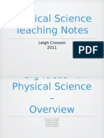 Physical Science Teaching Notes Overview