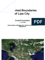 Watershed Boundaries of Lipa City: Guide/Presentation