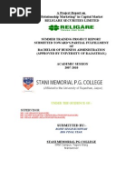 Download religare project by Jayesh Singh SN28963183 doc pdf