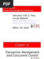 ITEC 3220A Using and Designing Database Systems: Instructor: Prof. Z. Yang Course Website