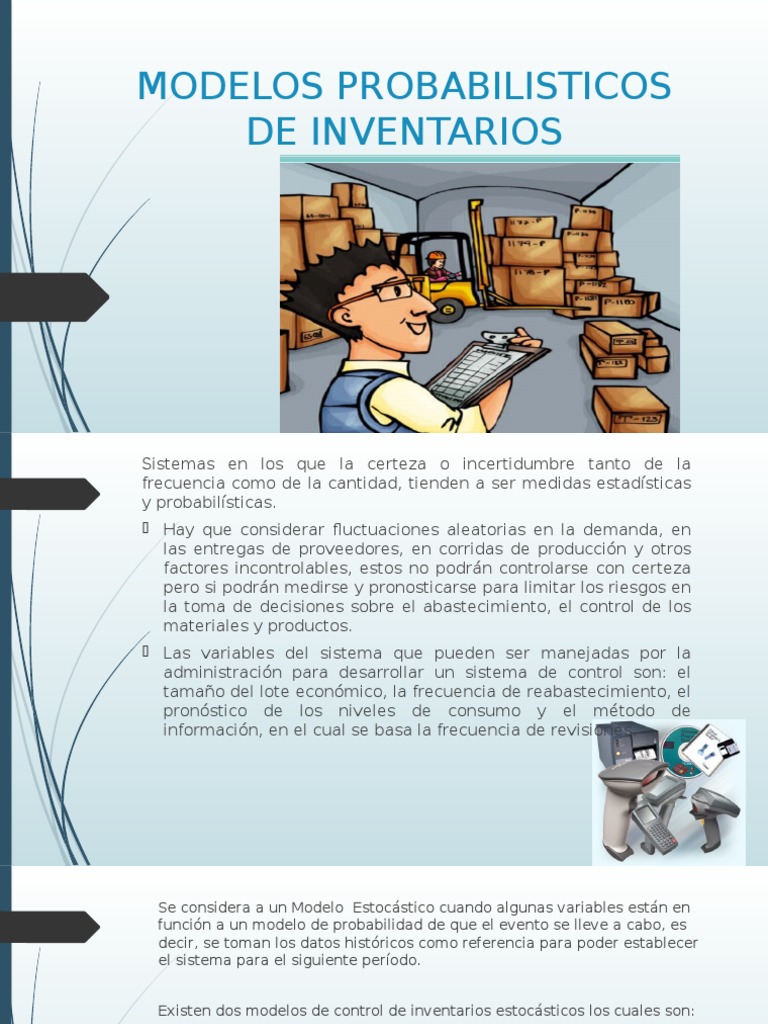 3.5 Modelos Probabilisticos de Inventarios | PDF | Inventario | Estocástico