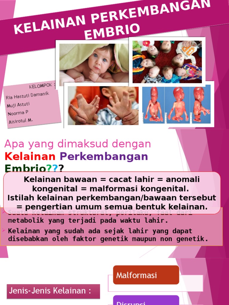 Malformasi dan Anomali Embrio | PDF