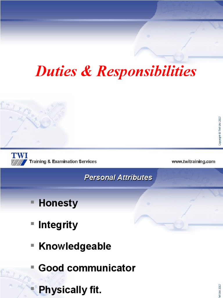 A Comprehensive Guide to the Key Duties and Responsibilities of a