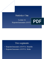 Statistics One: Repeated Measures ANOVA