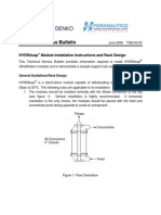 Technical Service Bulletin: Hydracap Module Installation Instructions and Rack Design