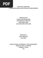 Informe complexometría