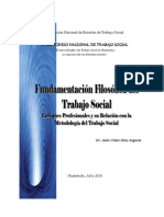 Fundamentacion Filosofica Del Trabajo Social. Dr. Julio Cesar Diaz
