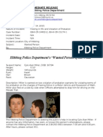 Wanted Person of The Week-Miller