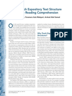 how to teacher expository text structure to facillitate reading