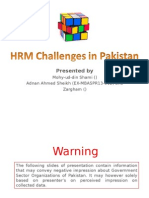 HRM - Challenges in Pakistan