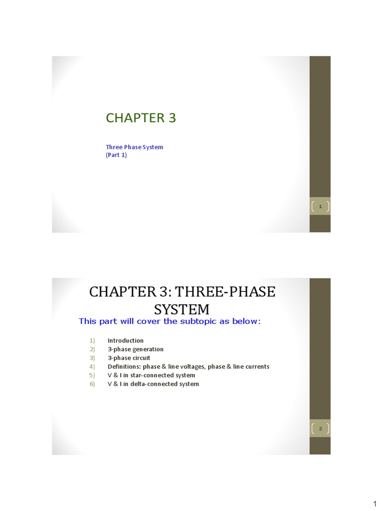 Three-Phase System Overview | PDF | Electric Power Distribution ...