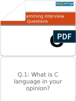 C Language Programming Interview Questions