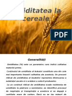 Umiditatea Cerealelor Pp