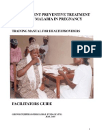 Training Manual For Preventive Malaria - 22APR2012