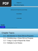 Starting Out With Programming Logic & Design - Chapter10 - Menu Driven Programming