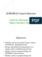 Tools For Structured and Object Oriented Design - DOWHILE Structures