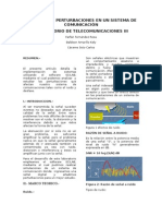 Simular Las Perturbaciones en Un Sistema de Comunicación