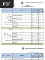 Matriz Curricular Fisioterapia
