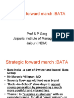 Strategic Forward march:BATA: Prof S P Garg Jaipuria Institute of Management Jaipur (INDIA)