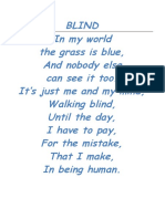 BLIND_ Short Poem