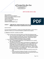 City of Carmel Response Letter Cal-OSHA Complaint No. 1025533 10-29-15