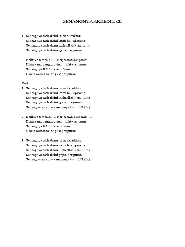 Lagu Akreditasi