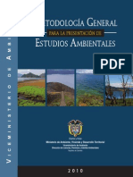 Metodología general para la presentación de estudios aMbientales