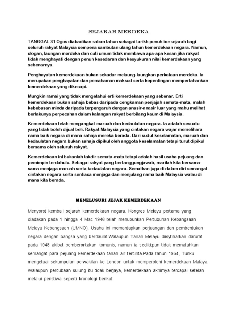 Sejarah Merdeka Pdf