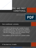 Zero and First Conditionalñññ