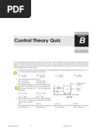 Control Theory Quiz