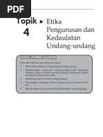 Topik 4 Etika Pengurusan Dan Kedaulatan Undang Undang PDF