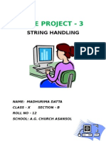 PROJ 2 String Handling