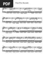 Download Four Five Seconds- Piano by UH SN289717290 doc pdf