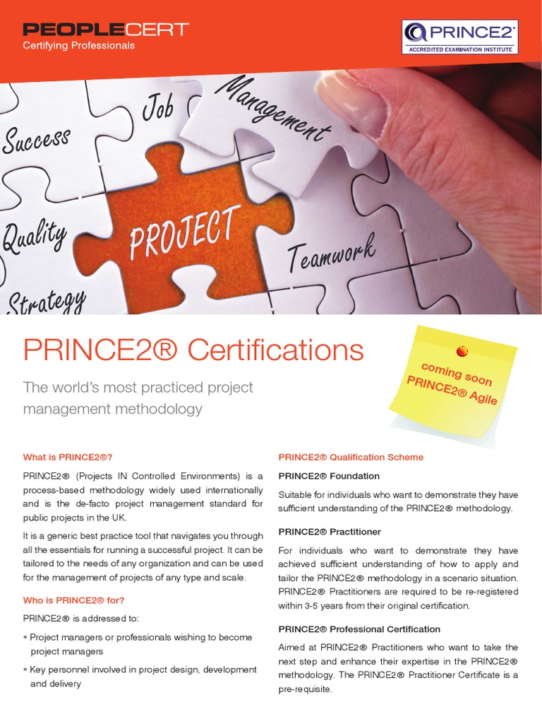PRINCE2® Certifications: The World's Most Practiced Project Management ...