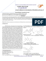 RP-HPLC Method Development and Validation For Determination of Dissolution and Assay of