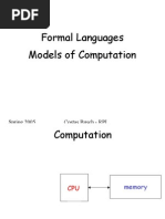 Formal Languages Models of Computation: Spring 2005 Costas Busch - RPI