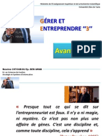 Avant-propos Gérer Et Entreprendre