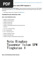 Nota Ringkas Tasawwur Islam SPM Tingkatan 4