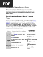 Download Pengertian Simple Present Tensedoc by chairul ikhwan SN289735284 doc pdf