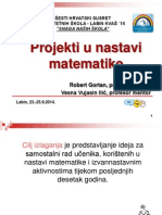 Vesna Vujasin Ilić, Robert Gortan - Projekti U Nastavi Matematike