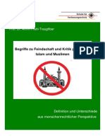 Begriffe Zu Feindschaft Und Kritik Gegenueber Islam Und Muslimen PDF