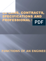 Ce Laws, Contracts, Specifications and Professional