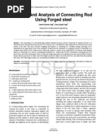 Design and Analysis of Connecting Rod Using Forged Steel PDF