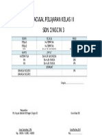 Jadwal Pelajaran Kelas III