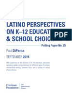 Latino Perspectives Report on Education