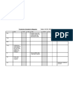 Production Schedule For Magazine Dates: 22/3/10-29/3/10